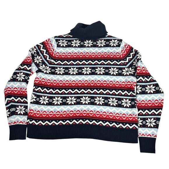 Nordstrom 1901 Snowflake Fair Isle Sweater Large - Picture 2 of 5
